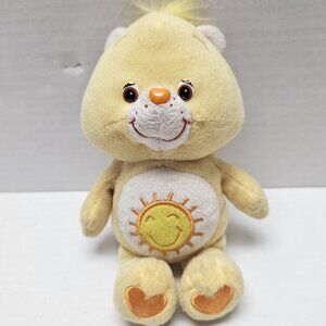 Small Plush Stuffed Animal Care Pears Funshine Yellow Sun Orange Nose Hearts